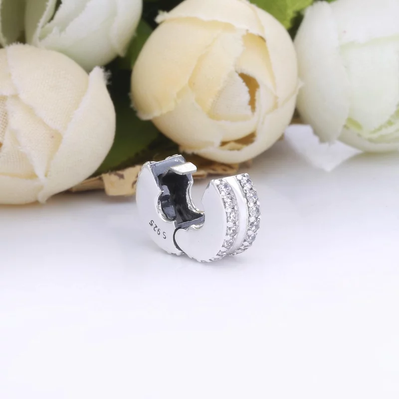 (image pour) Charm PANDORA Clip Pavé Double Rang 798422C01 - Afficher 4