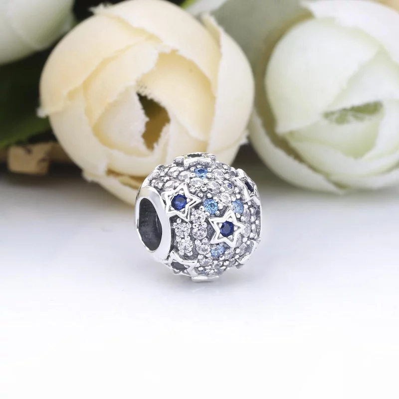 (image pour) Charm PANDORA Pavé Étoiles Surélevées 798467C01 - Afficher 2