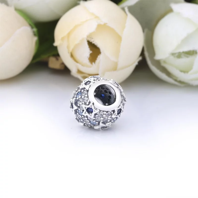 (image pour) Charm PANDORA Pavé Étoiles Surélevées 798467C01 - Afficher 3