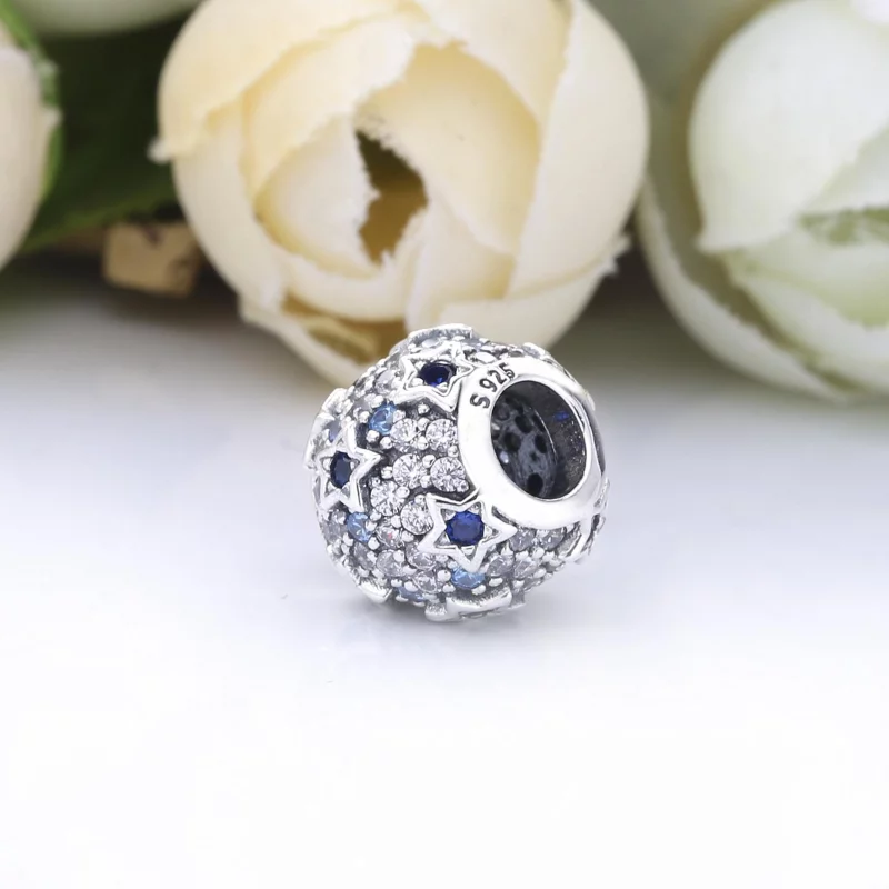 (image pour) Charm PANDORA Pavé Étoiles Surélevées 798467C01 - Afficher 4