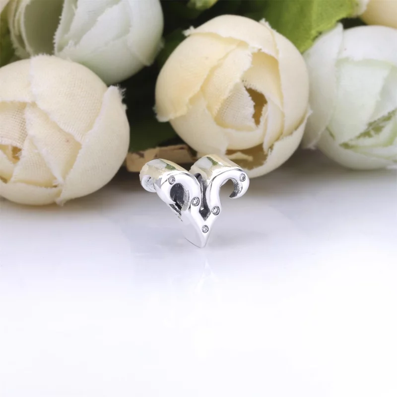 (image pour) Charm PANDORA Zodiaque Bélier Scintillant 798416C01 - Afficher 3