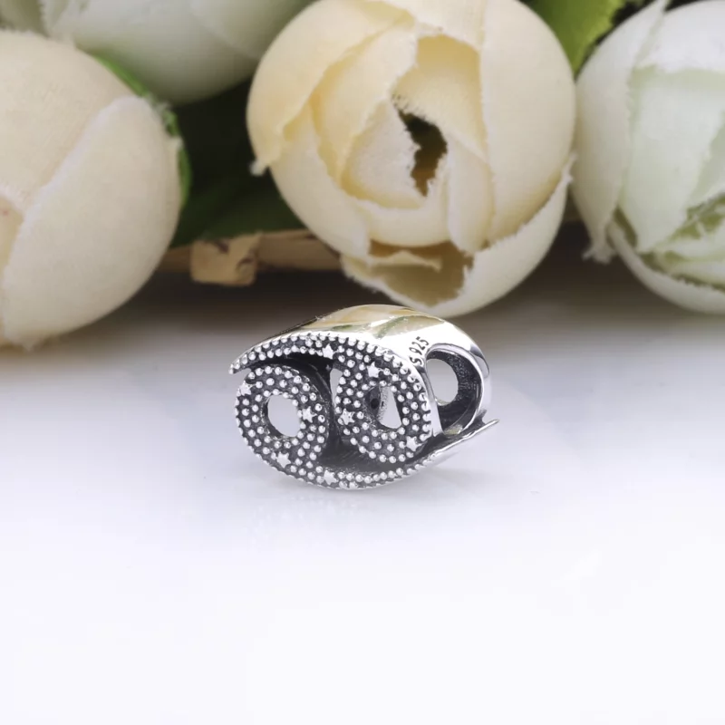 (image pour) Charm PANDORA Zodiaque Cancer Scintillant 798434C01 - Afficher 2