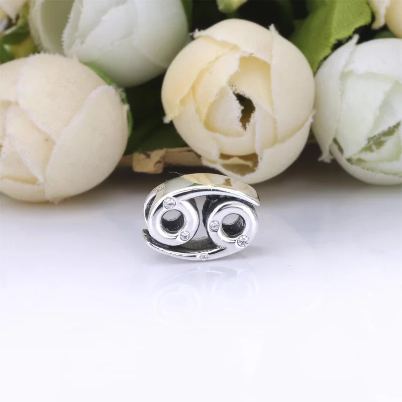 (image pour) Charm PANDORA Zodiaque Cancer Scintillant 798434C01 - Afficher 3