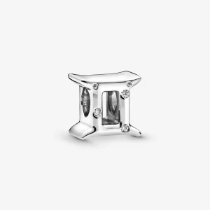 Charm PANDORA Zodiaque Gémeau Scintillant 798428C01 (image pour) Charm PANDORA Zodiaque Gémeau Scintillant 798428C01