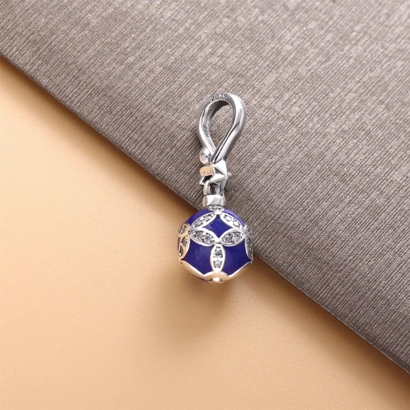 (image pour) Charm Pendant PANDORA Décorations de Noël Bleu 798512C01 - Afficher 3