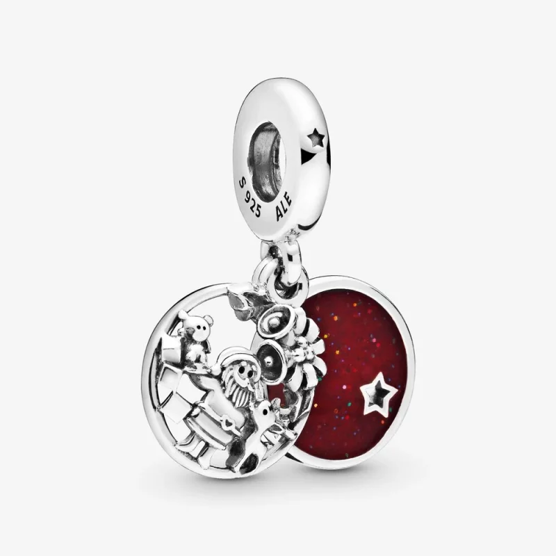 (image pour) Charm Pendant PANDORA Père Noël Amour Paix Joie 798468C01 - Afficher 2