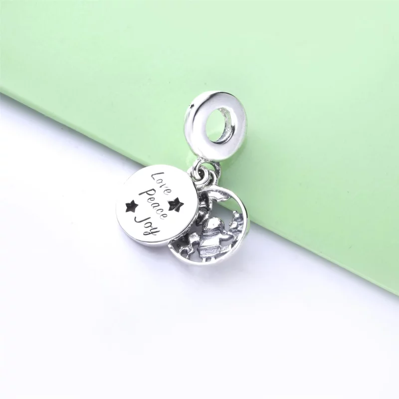 (image pour) Charm Pendant PANDORA Père Noël Amour Paix Joie 798468C01 - Afficher 3