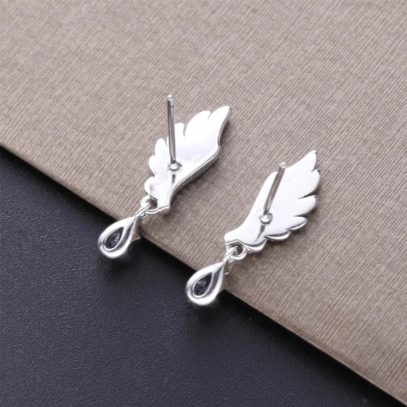 (image pour) Clous d'Oreilles PANDORA Aile d'Ange Pendante 298493C01 - Afficher 4