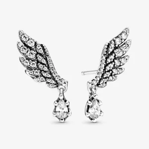 (image pour) Clous d'Oreilles PANDORA Aile d'Ange Pendante 298493C01