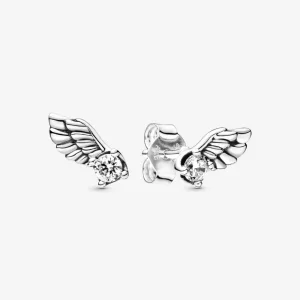 (image pour) Clous d'Oreilles PANDORA Aile d'Ange Scintillants 298501C01