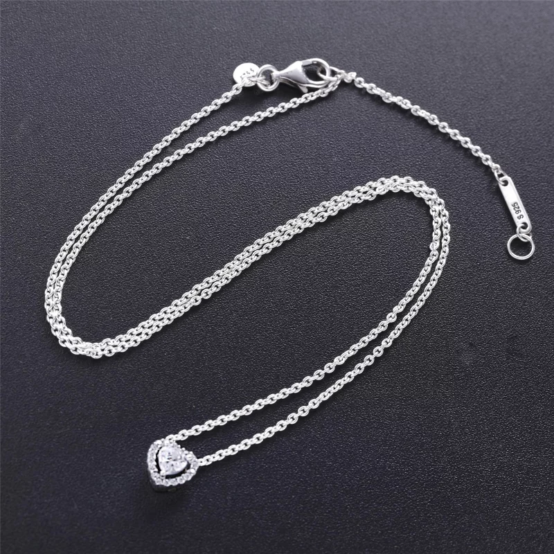 (image pour) Collier PANDORA Cœur Surélevé 398425C01 - Afficher 2