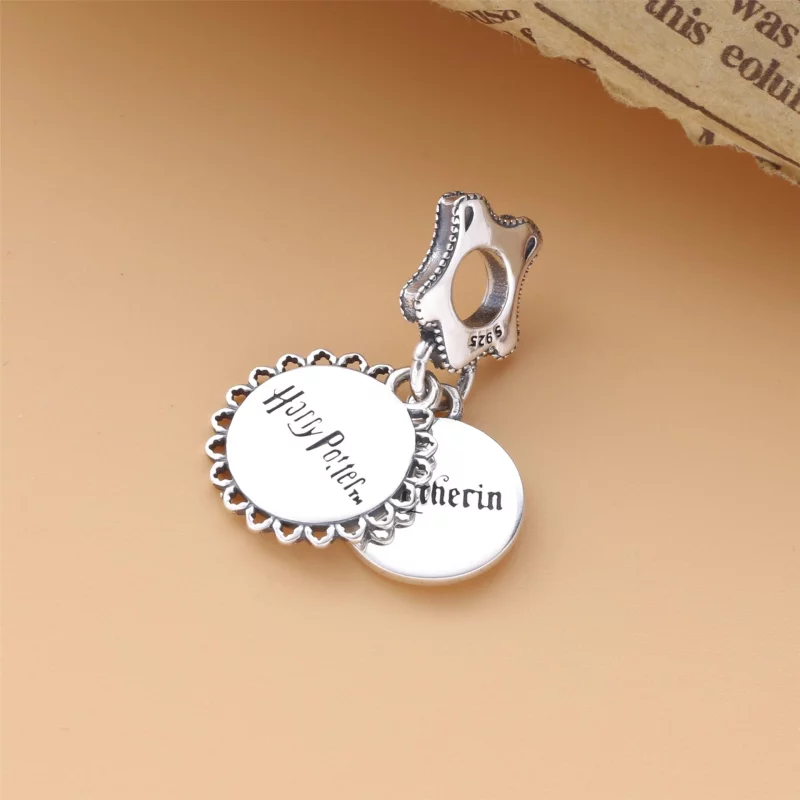 (image pour) Harry Potter, Charm Pendant PANDORA Serpentard 798620C01 - Afficher 3