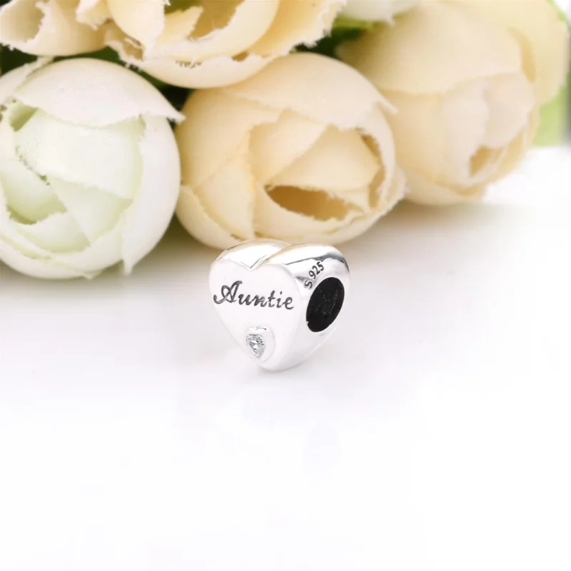 (image pour) Charm PANDORA Coeur Damour Tante - 798261CZ - Afficher 3