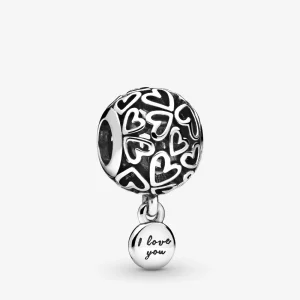 (image pour) Charm PANDORA Cœurs d'Amour Ajouré - 798606C00