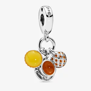 (image pour) Charm Pendant PANDORA Tarte Aux Oeufs The Au Lait Beignet A Lananas - 798355ENMX