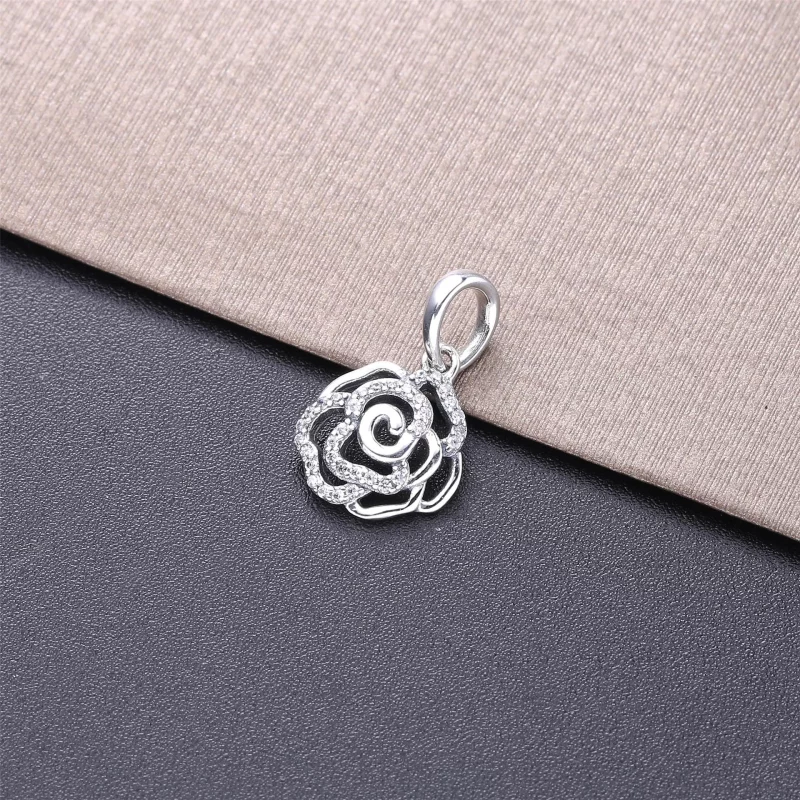 (image pour) Pendentif avec Colier Rose Scintillante - PANDORA - 390368CZ-90 - Afficher 3