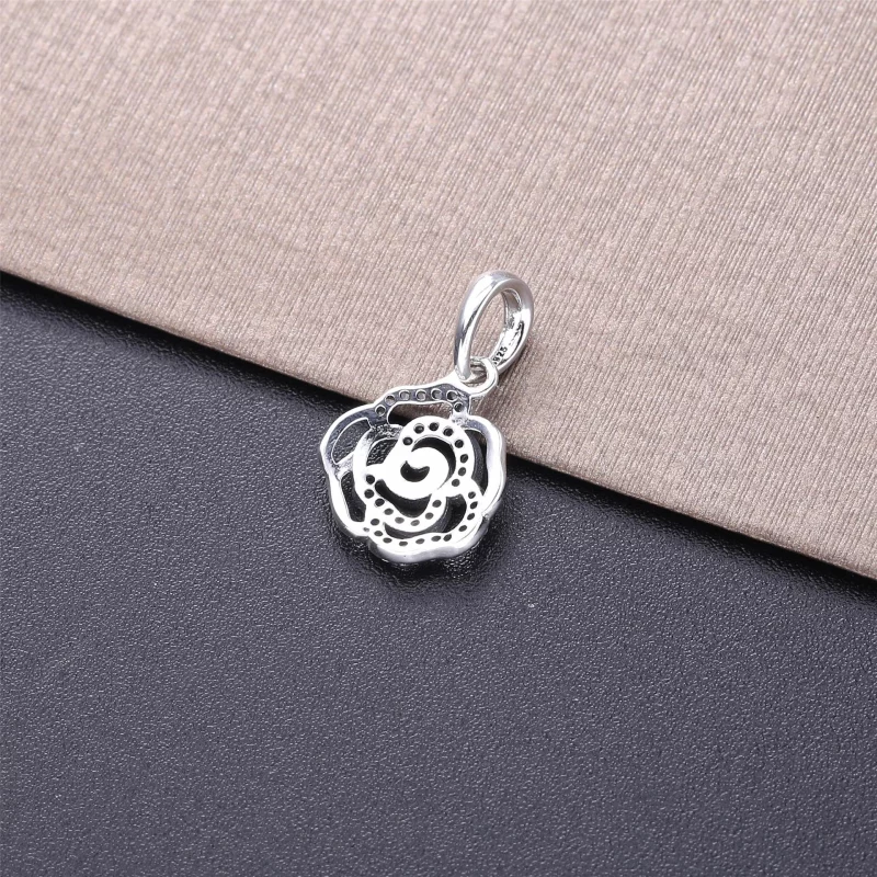(image pour) Pendentif avec Colier Rose Scintillante - PANDORA - 390368CZ-90 - Afficher 4