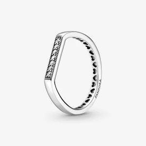 (image pour) Bague PANDORA Empilable Barre Scintillante - 199041C01