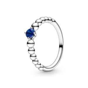 (image pour) Bague PANDORA Perlée Bleu Océan - 198867C12