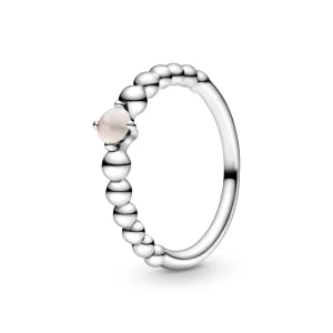 (image pour) Bague PANDORA Perlée Rose Brumeux - 198867C06