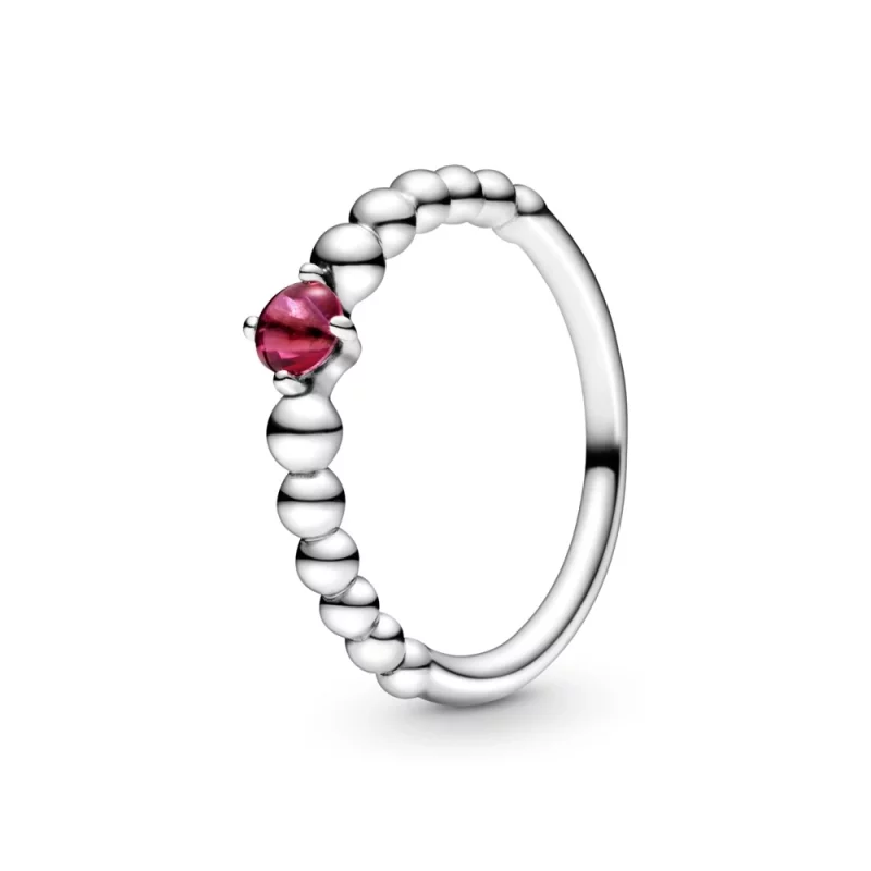 (image pour) Bague PANDORA Perlée Rouge Flamboyant - 198867C02