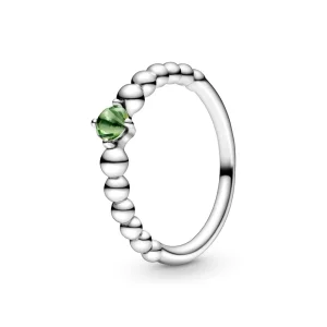 (image pour) Bague PANDORA Perlée Vert Printemps - 198867C10