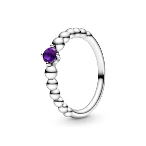 (image pour) Bague PANDORA Perlée Violette - 198867C03