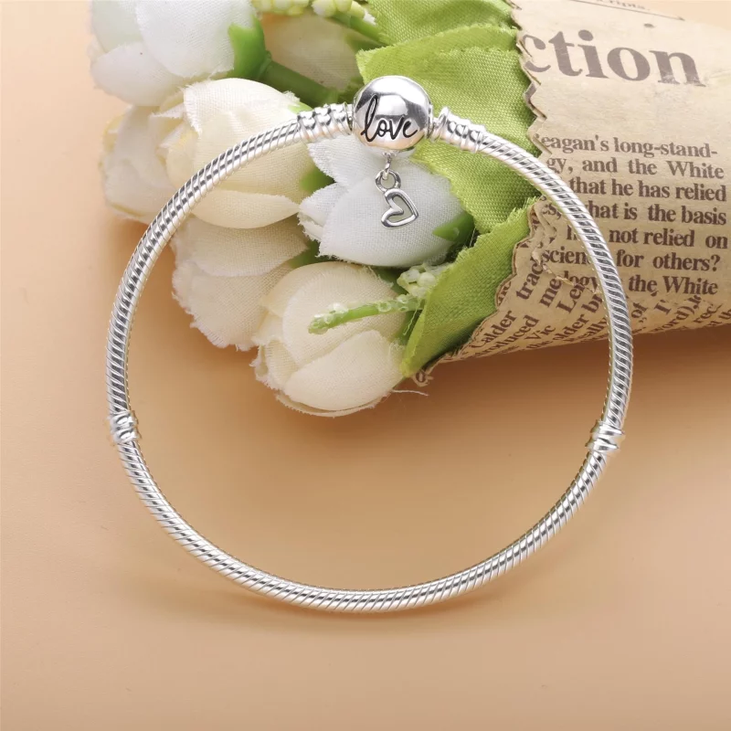 (image pour) Bracelet Fermoir Coeur infini Pandora Moments - 598891C00 - Afficher 2