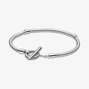 (image pour) Bracelet Maille Serpent Fermoir en T Pandora Moments - 599082C00
