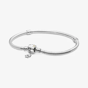 (image pour) Bracelet Maille Serpent Fermoir Marguerite Pandora Moments 598776C01