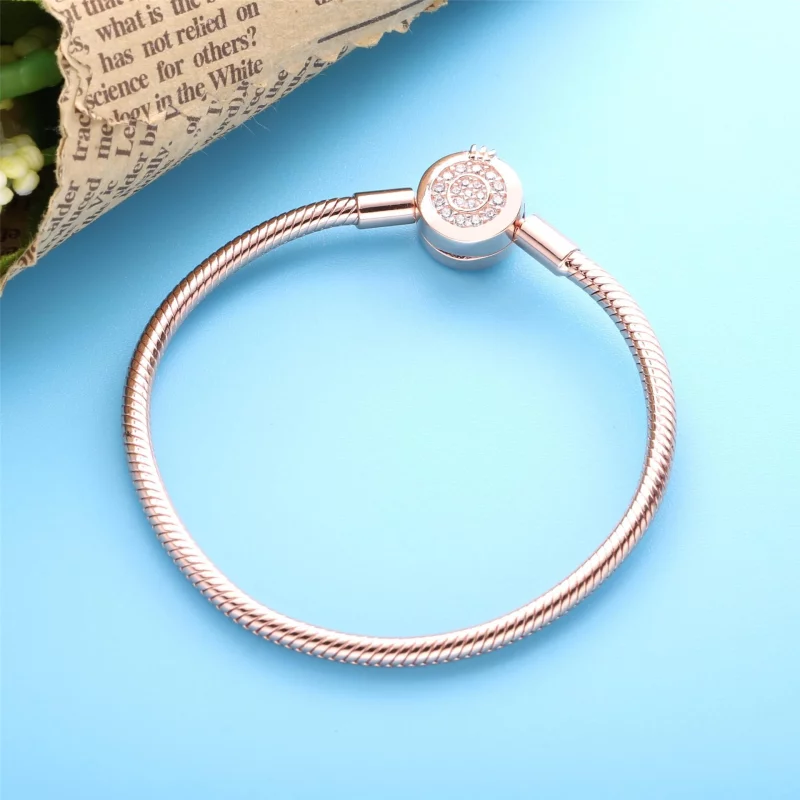(image pour) Bracelet Maille Serpent O Couronné Scintillant Pandora Moments - 589046C01 - Afficher 2