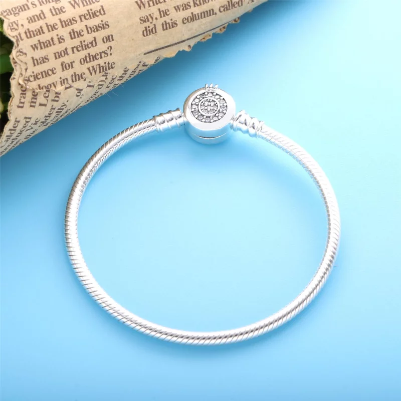 (image pour) Bracelet Maille Serpent O Couronné Scintillant Pandora Moments - 599046C01 - Afficher 2