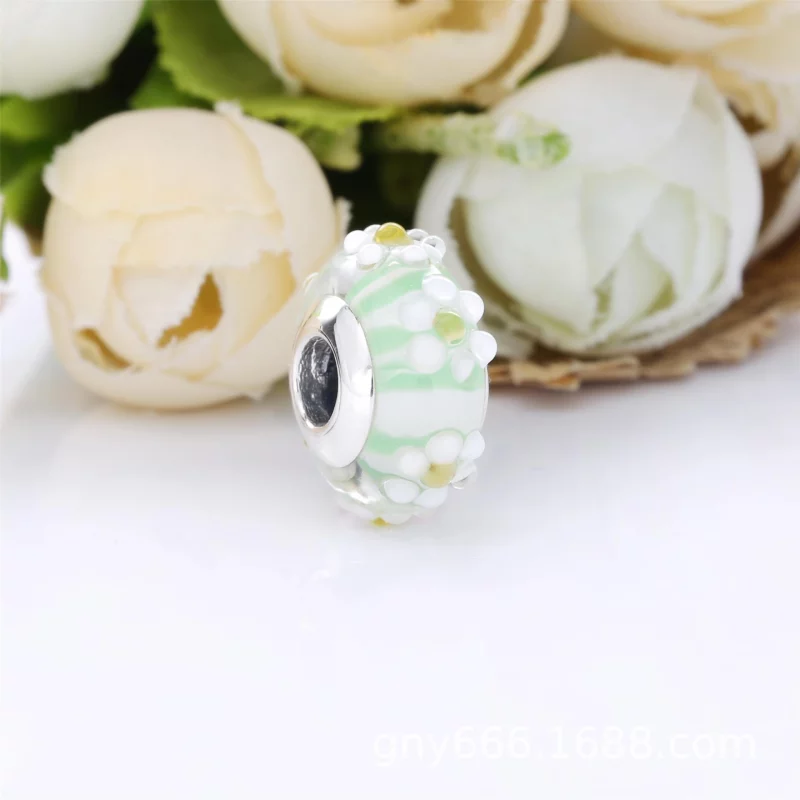 (image pour) Charm Argent Pandora Daisy Glass Murano 798798C00 - Afficher 2