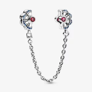 (image pour) Charm clip chaine de confort PANDORA eventail bleu rose - 798163SRUMX
