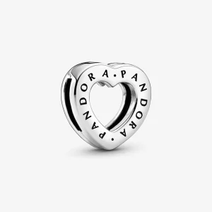 (image pour) Charm Clip Cœur Signature Pandora 798741C00