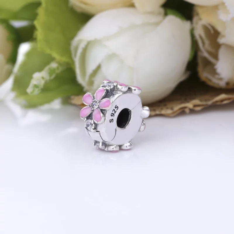 (image pour) Charm Clip Pandora Marguerite Rose 798809C01 - Afficher 2