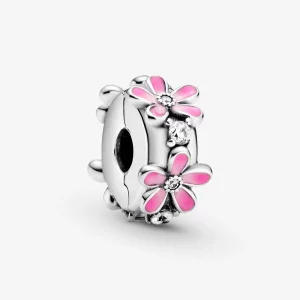 Charm Clip Pandora Marguerite Rose 798809C01 (image pour) Charm Clip Pandora Marguerite Rose 798809C01