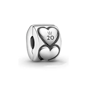 (image pour) Charm Clip PANDORA Pandora 2020 Édition Limitée Coeurs - 799006C00