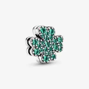 (image pour) Charm Clip Pandora Trèfle à Quatre Feuilles Pavé 798601C01