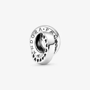 (image pour) Charm Espaceur PANDORA Anneaux Logo & Cœur - 799035C00