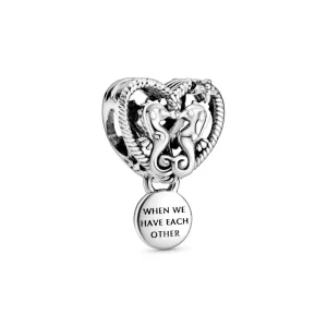 Charm PANDORA coeur hippocampes ajoure - 798949C00 (image pour) Charm PANDORA coeur hippocampes ajoure - 798949C00