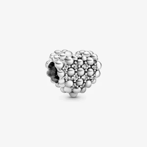 Charm Pandora Cœur Scintillant Perlé 798681C01 (image pour) Charm Pandora Cœur Scintillant Perlé 798681C01