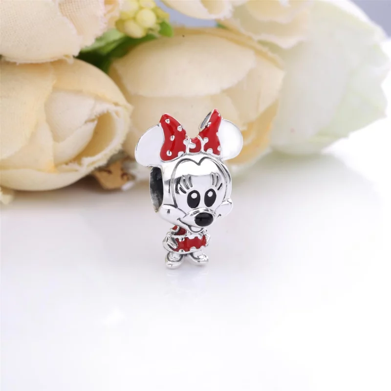 (image pour) Charm Pandora Disney Minnie Robe à Pois & Nœud 798880C02 - Afficher 2