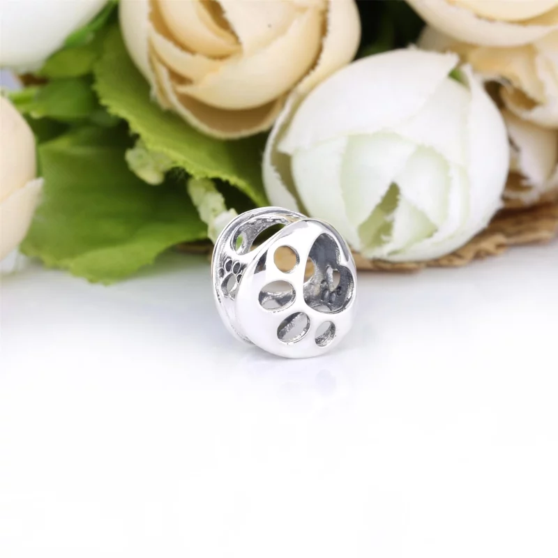 (image pour) Charm Pandora Empreinte de Patte Ajouré 798869C00 - Afficher 3