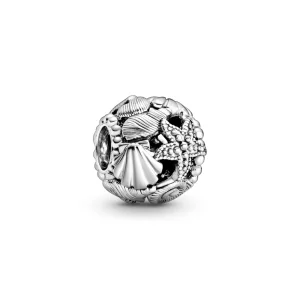 (image pour) Charm PANDORA etoile de mer coquillages coeurs ajoure - 798950C00