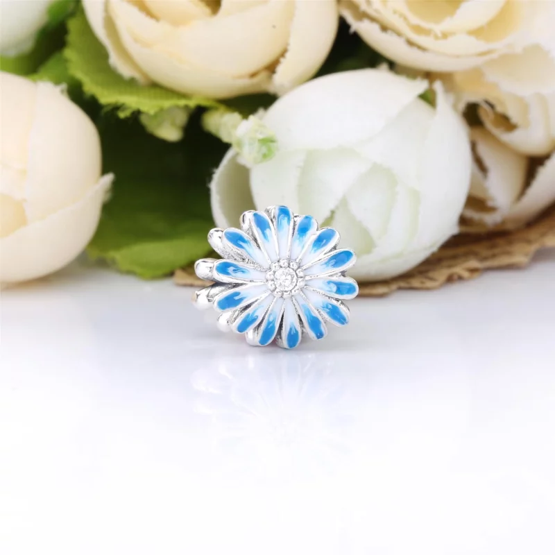 (image pour) Charm Pandora Marguerite Bleu 798775C01 - Afficher 3