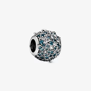 (image pour) Charm Pandora Marguerite Pavé Bleu-Vert 798797C01