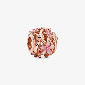 (image pour) Charm Pandora Marguerite Rose Ajouré 788772C01