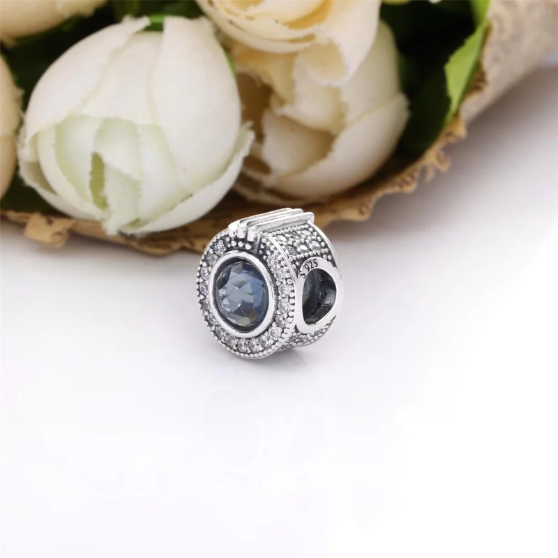 (image pour) Charm PANDORA O Couronné Bleu Scintillant - 799058C01 - Afficher 3