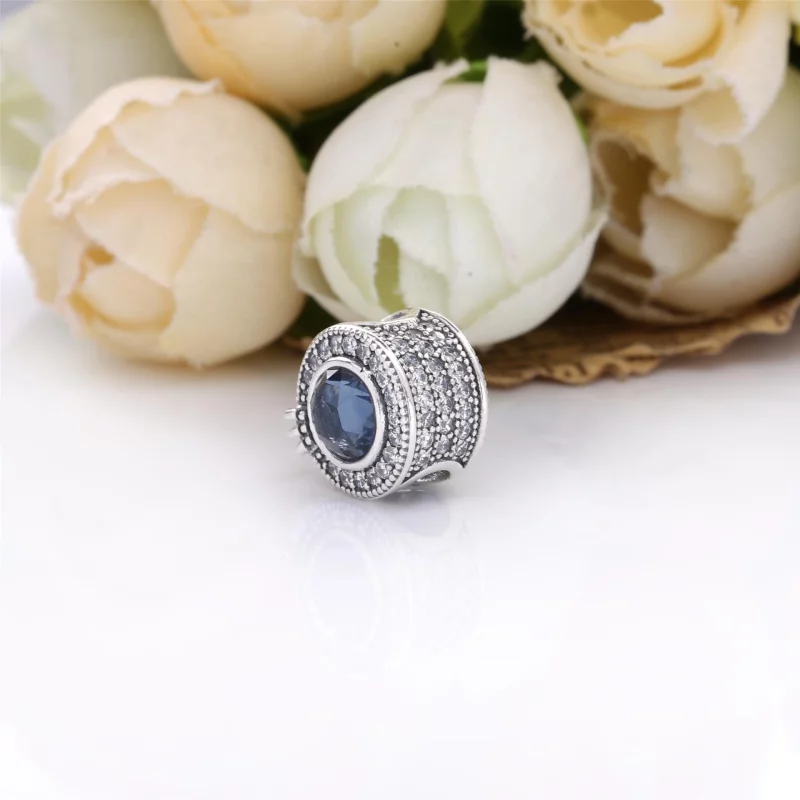 (image pour) Charm PANDORA O Couronné Bleu Scintillant - 799058C01 - Afficher 4